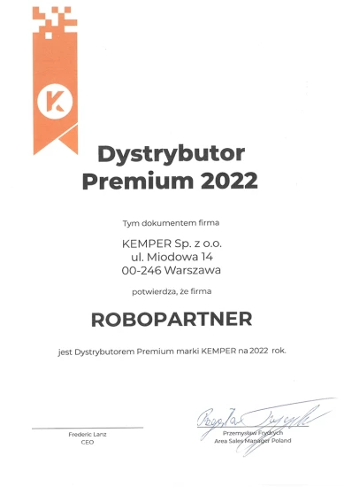 Dystrybutor premium 2022