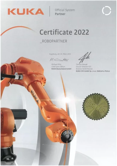 Kuka Certyfikat 2022