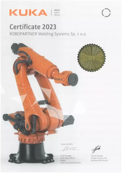 Kuka Certyfikat 2023