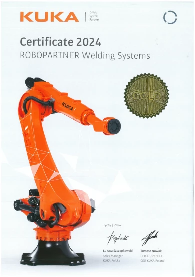 Kuka Certyfikat 2024