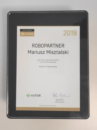 Złoty partner Astor 2019